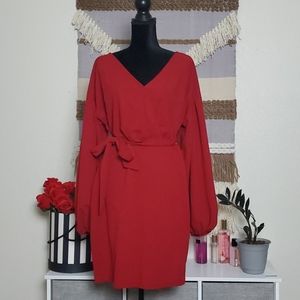 V neck body on dress